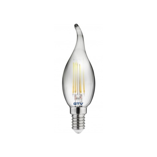 Bec cu filament E14, cu lumină albă caldă 4 W – GTV