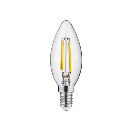 Bec cu filament E14, cu lumină neutră 4 W – GTV