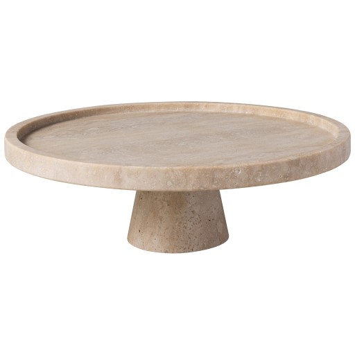 Platou cu picior Villeroy & Boch Manufacture Travertine d28cm