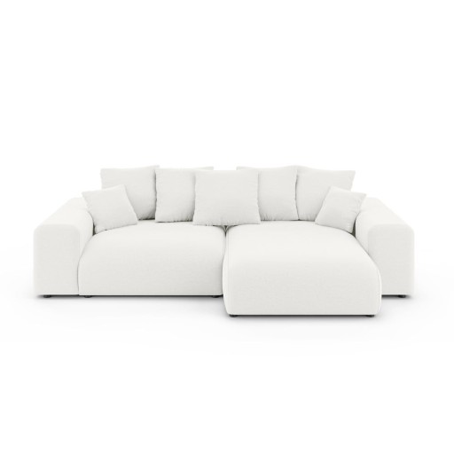 Colțar alb extensibil/cu spațiu de depozitare (cu colț variabil) Luma – Ropez