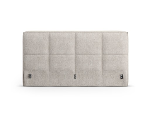 Tablie de pat 180 cm, Micadoni Home, Darren-201, tesatura structurata chenille, bej melange