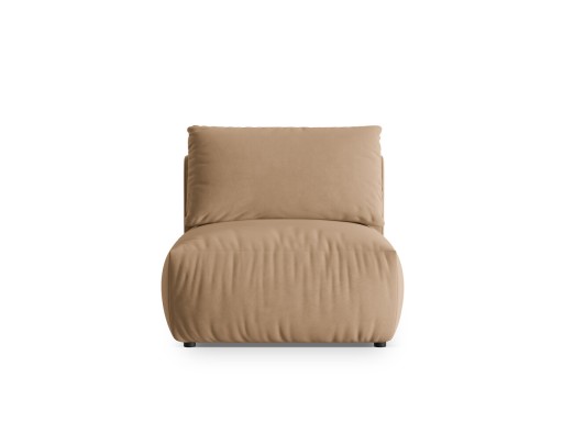 Modul pentru canapea, 1 loc, Chris-184, Micadoni Home, 100x85x80 cm, catifea, bej sand