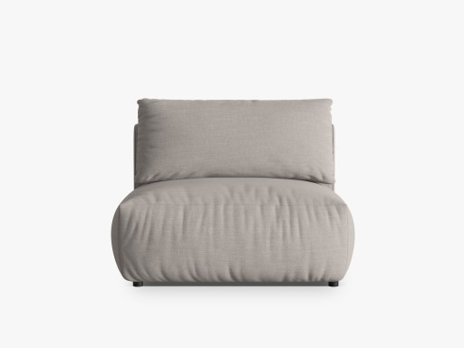 Modul pentru canapea, 1 loc, Chris-259, Micadoni Home, 105x100x80 cm, tesatura structurata chenille, natural