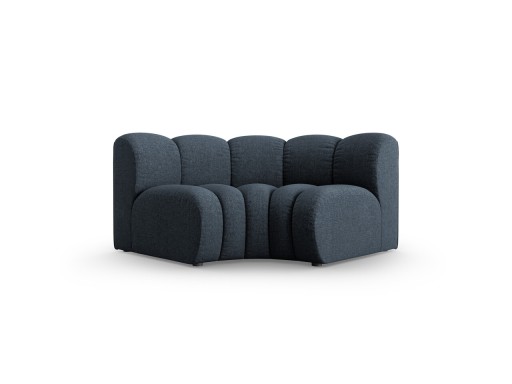 Modul pentru canapea, 1 loc, Lupine-140, Micadoni Home, 185x95x70 cm, tesatura chenille din poliester, albastru regal