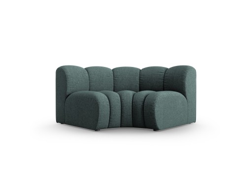 Modul pentru canapea, 1 loc, Lupine-140, Micadoni Home, 185x95x70 cm, tesatura chenille din poliester, petrol