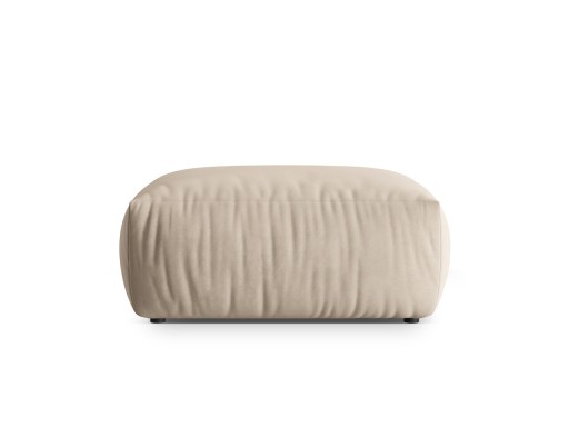 Taburet, Chris-184, Micadoni Home, 100x85x43 cm, catifea, ecru