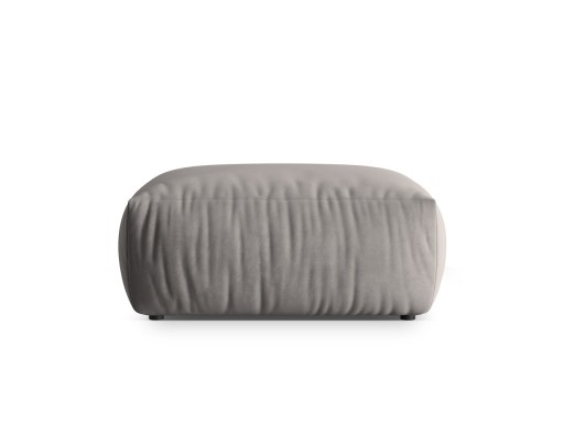 Taburet, Chris-184, Micadoni Home, 100x85x43 cm, catifea, gri