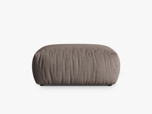 Taburet, Chris-259, Micadoni Home, 100x85x43 cm, tesatura structurata chenille, bej sand