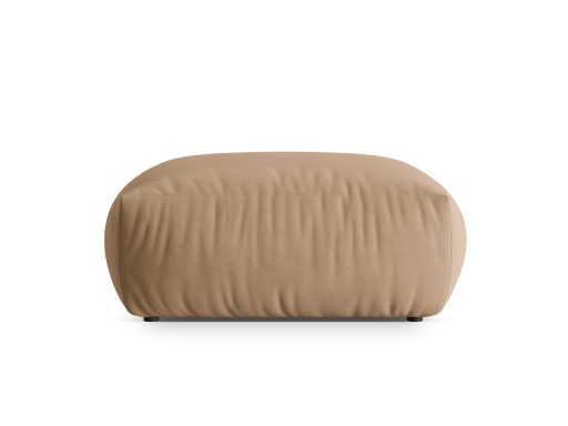 Taburet, Chris-184, Micadoni Home, 100x100x43 cm, catifea, bej sand
