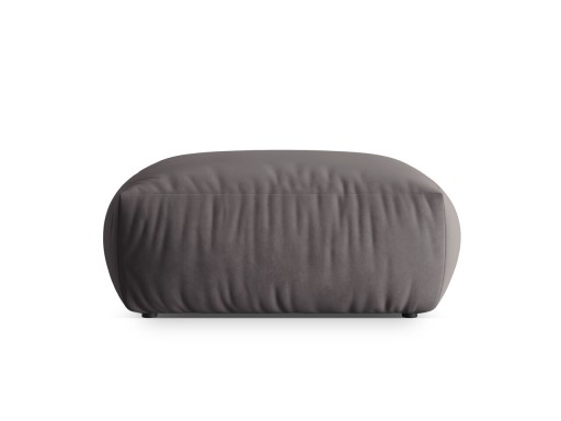 Taburet, Chris-184, Micadoni Home, 100x100x43 cm, catifea, gri inchis