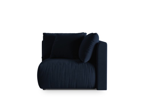 Modul pentru canapea, 1 loc, Chris-184, Micadoni Home, 100x100x80 cm, catifea, albastru regal