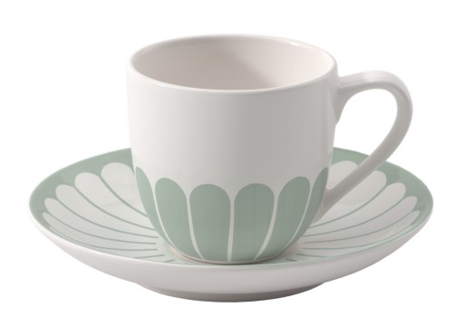 Ceasca si farfuriuta espresso Villeroy & Boch Fleur Vert