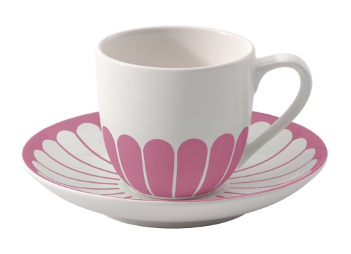 Ceasca si farfuriuta espresso Villeroy & Boch Fleur Cassis