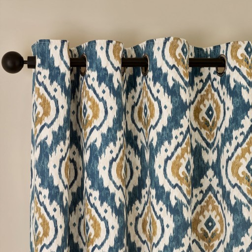 Draperii albastre 2 buc. 229x229 cm Suri Geo – Pineapple Elephant