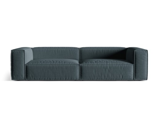 Canapea 5 locuri, Nuria-215, Micadoni Home, 290x110x72 cm, tesatura structurata chenille, petrol inchis