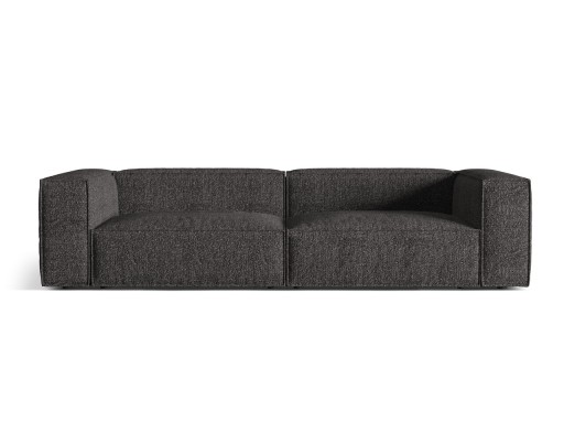Canapea 5 locuri, Nuria-260, Micadoni Home, 290x110x72 cm, tesatura boucle, antracit