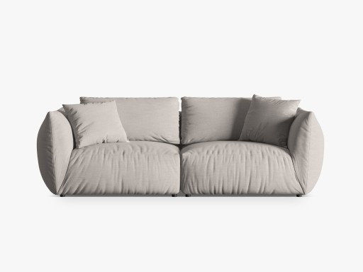 Canapea modulara 4 locuri, Chris-259, Micadoni Home, 260x100x80 cm, tesatura structurata chenille, natural