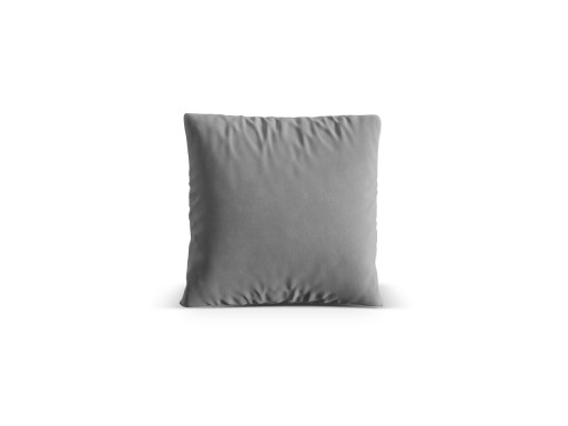 Perna decorativa, Nuria-88, Micadoni Home, 40x40 cm, catifea, gri