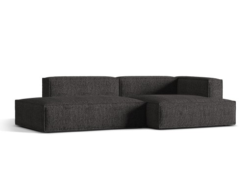 Coltar modular dreapta 4 locuri, Nuria-260, Micadoni Home, 312x147x72 cm, tesatura boucle, antracit