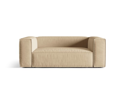 Canapea 2 locuri, Nuria-88, Micadoni Home, 170x110x72 cm, catifea, bej nude