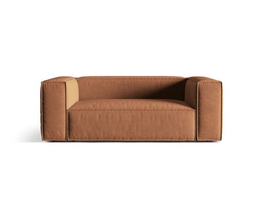 Canapea 2 locuri, Nuria-88, Micadoni Home, 170x110x72 cm, catifea, miere