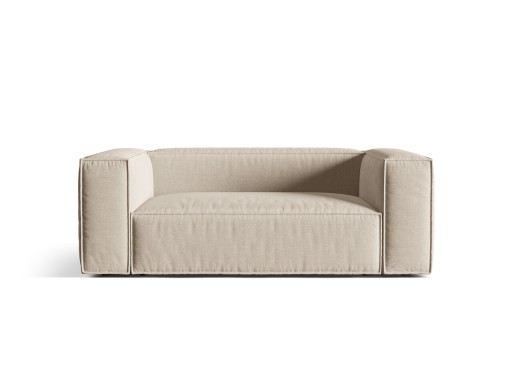 Canapea 2 locuri, Nuria-215, Micadoni Home, 170x110x72 cm, tesatura structurata chenille, bej