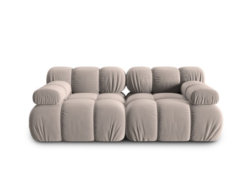 Canapea modulara 2 locuri, Bellis-51, Micadoni Home, 188x94x70 cm, catifea, cappuccino