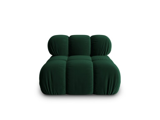 Modul pentru canapea, 1 loc, Bellis-51, Micadoni Home, 94x94x70 cm, catifea, verde bottle