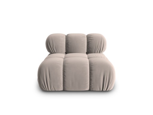 Modul pentru canapea, 1 loc, Bellis-51, Micadoni Home, 94x94x70 cm, catifea, cappuccino