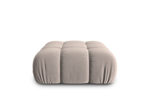 Taburet, Bellis-51, Micadoni Home, 94x94x43 cm, catifea, cappuccino
