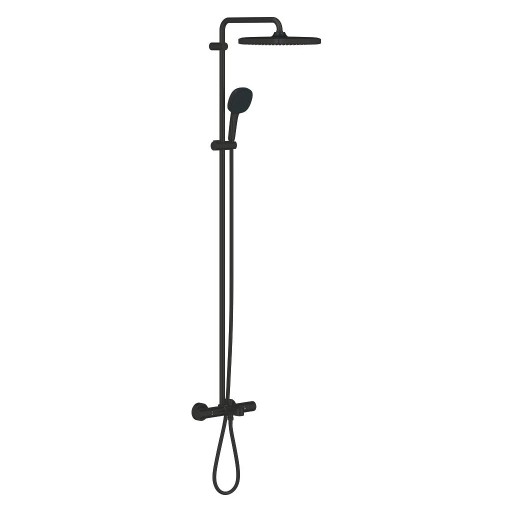 Coloana de dus Grohe Tempesta Cosmopolitan System 250 Cube cu baterie termostatata  matte black