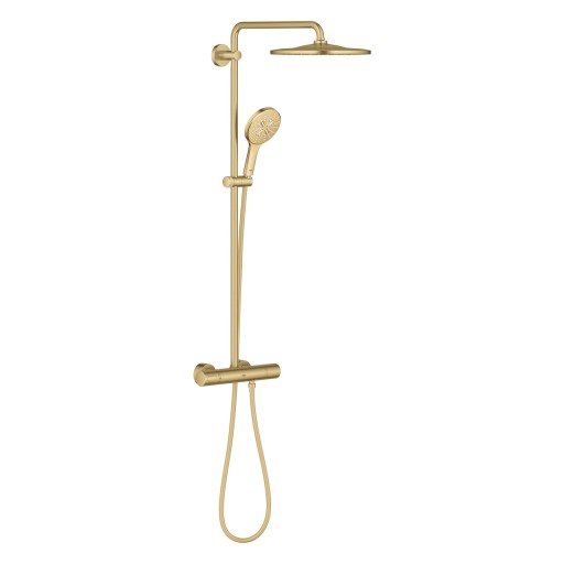 Coloana de dus Grohe Rainshower SmartActive 310 cu baterie termostatata  9 5l/min  brushed cool sunrise