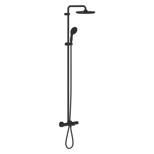 Coloana de dus Grohe Vitalio Start System 250 cu baterie termostatata  matte black