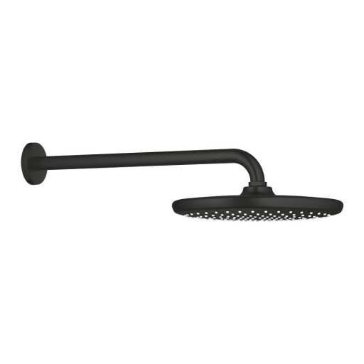 Palarie de dus Grohe Tempesta 250 cu brat de dus 380mm de perete  matte black