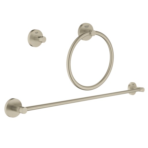 Set accesorii baie Grohe Essentials City 3-in-1  3 piese  brushed nickel