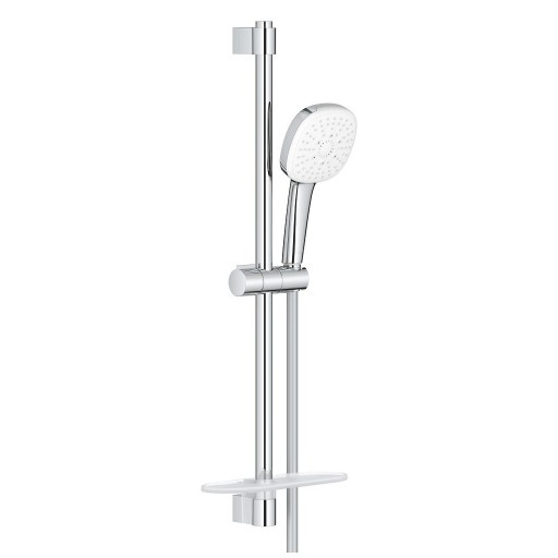 Set de dus Grohe Tempesta Cube 110 III cu para de dus 3 jeturi  furtun  savoniera si bara 60cm  crom