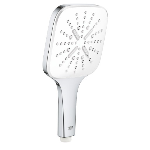 Para de dus Grohe SmartActive 130 Cube cu 3 jeturi  moon white