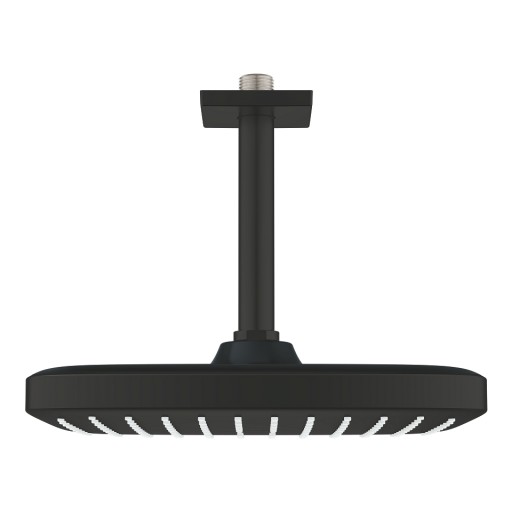 Palarie de dus Grohe Tempesta 250 Cube cu brat de dus de tavan 142mm  matte black