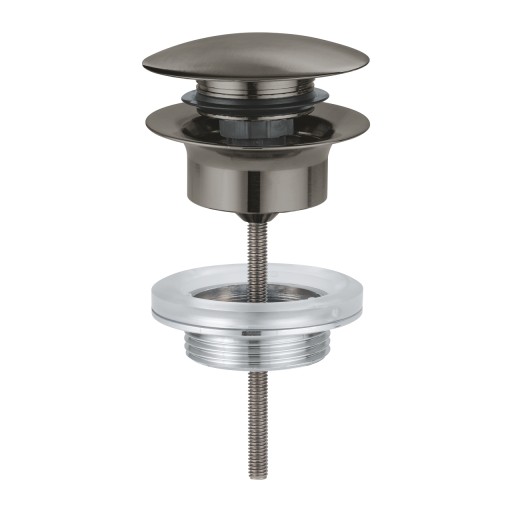 Ventil click-clack Grohe 65807 pentru lavoare cu preaplin  brushed hard graphite