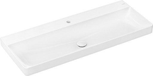 Lavoar Hansgrohe Xelu Q 120x48cm  fara preaplin  montare pe mobilier  SmartClean  alb