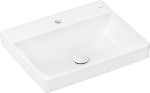 Lavoar Hansgrohe Xelu Q 60x48cm  fara preaplin  montare pe mobilier  SmartClean  alb