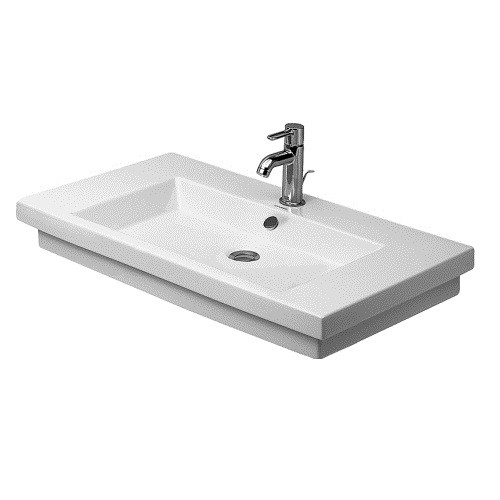 Lavoar Duravit 2nd floor 80x50cm  montare pe blat