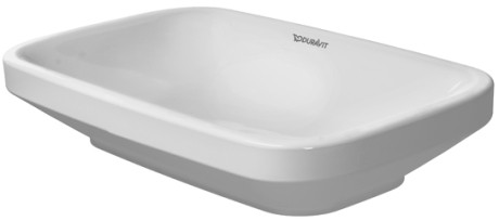Lavoar tip bol Duravit Durastyle 60x38cm  fara orificiu baterie  fara preaplin  montare pe blat