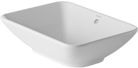 Lavoar tip bol Duravit Bacino 55x42cm  fara orificiu baterie  montare pe blat