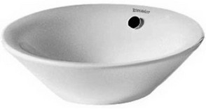 Lavoar tip bol Duravit Starck 1 33cm  fara orificiu baterie  montare pe blat