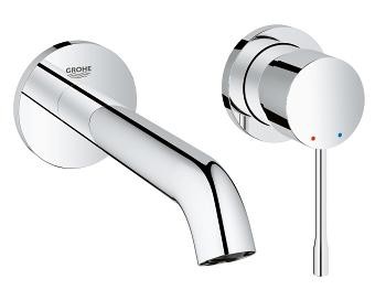 Baterie lavoar Grohe Essence New M din 2 elemente  de perete  montaj incastrat  necesita corp ingropat