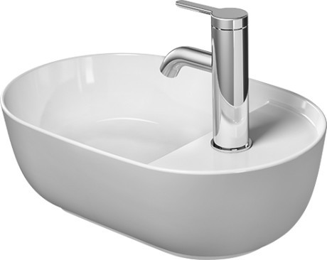 Lavoar tip bol Duravit Luv 42x27cm  fara preaplin  montare pe blat