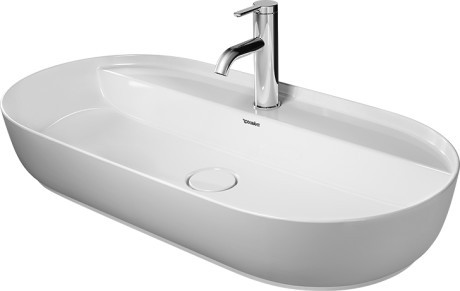 Lavoar tip bol Duravit Luv 80x40cm  fara preaplin  montare pe blat