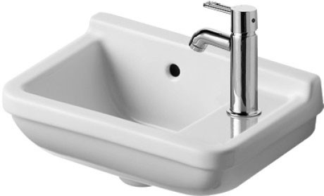 Lavoar asimetric Duravit Starck 3  orientare dreapta  alb