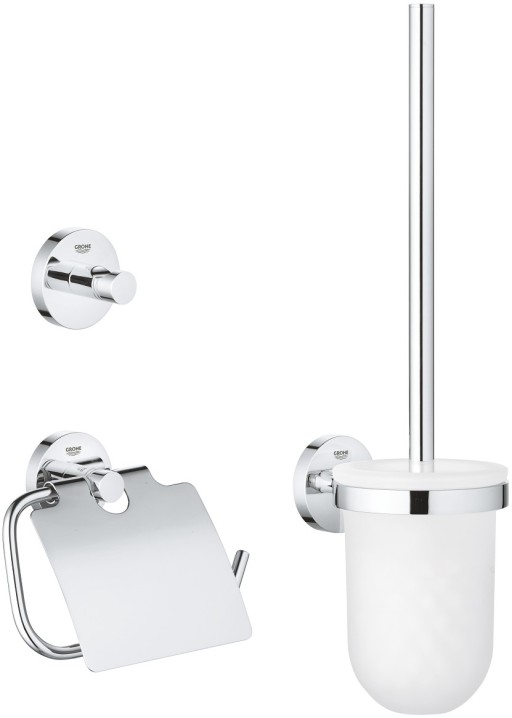 Set 3 accesorii baie Grohe Essentials City 3-in-1  crom